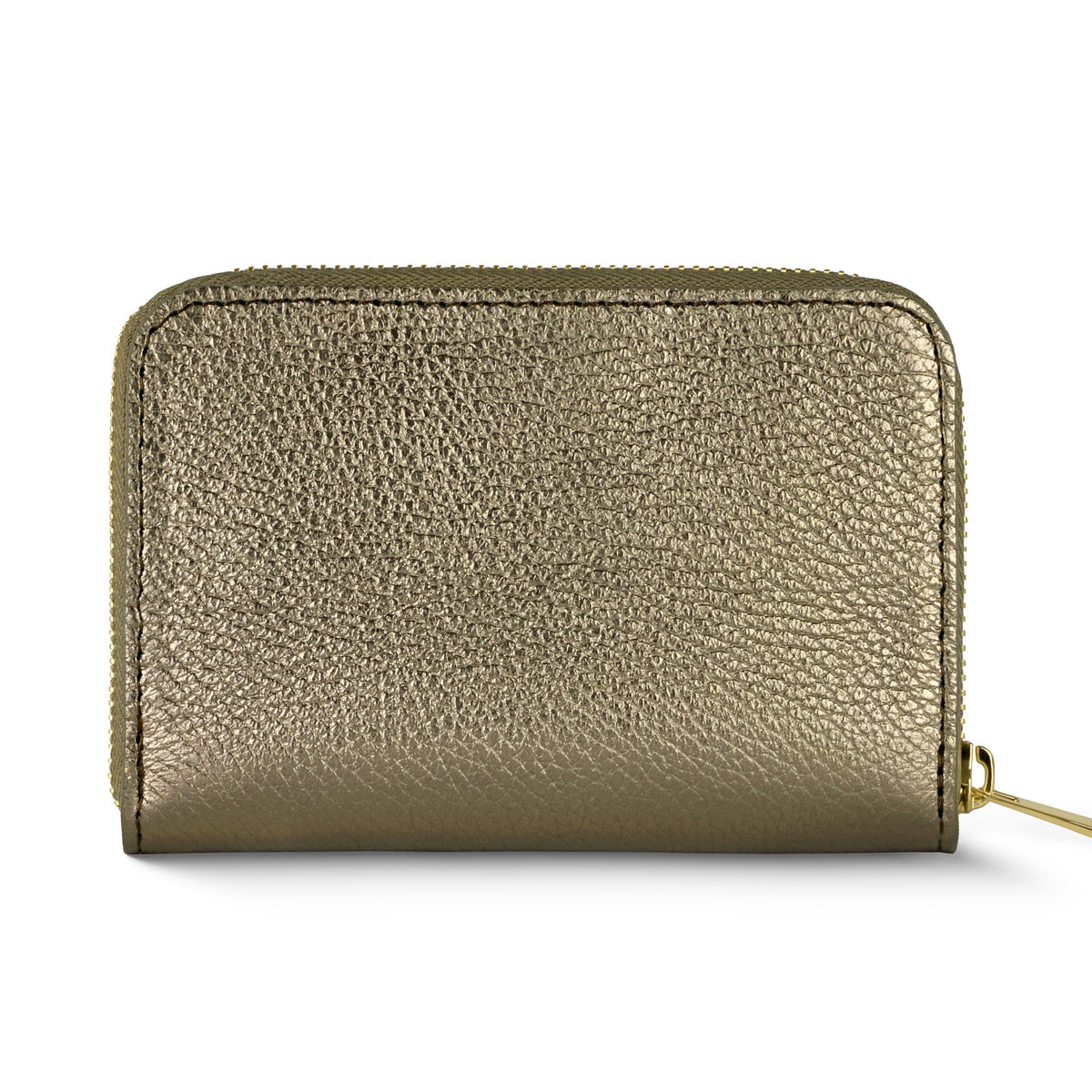 Metallic Calf Leather Wallet