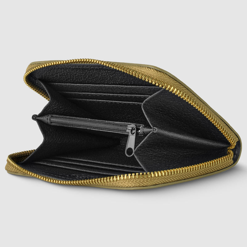 Metallic Calf Leather Wallet