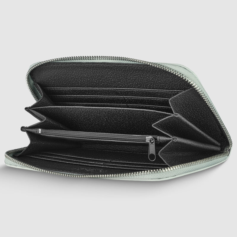 Metallic Calf Leather Wallet