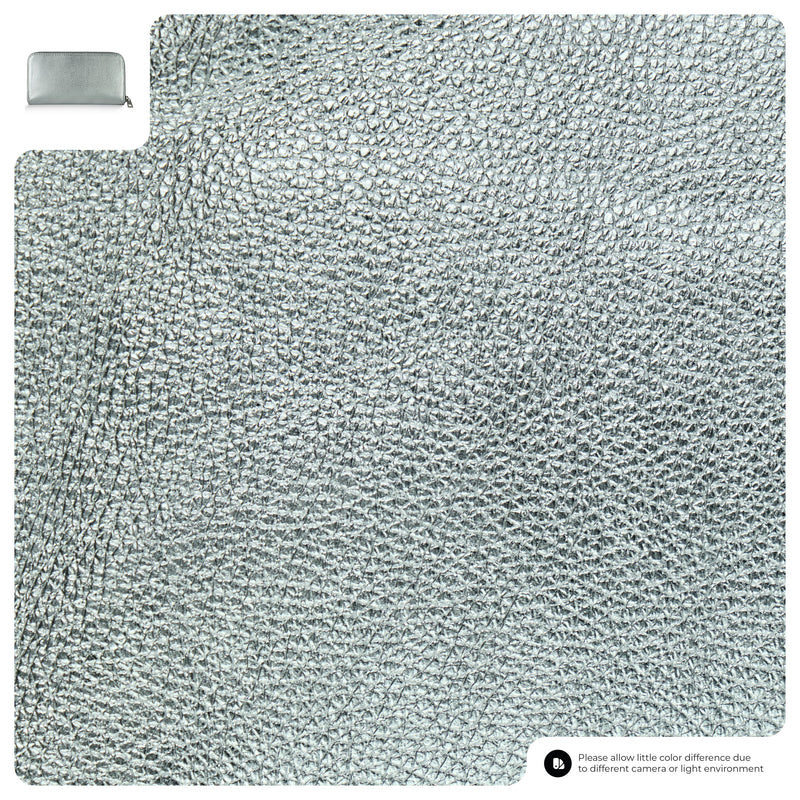 Metallic Calf Leather Wallet
