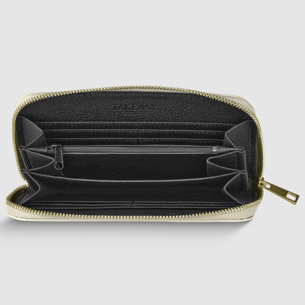 Metallic Calf Leather Wallet
