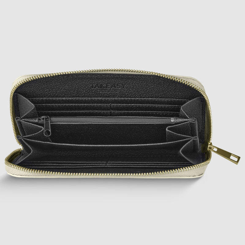 Metallic Calf Leather Wallet