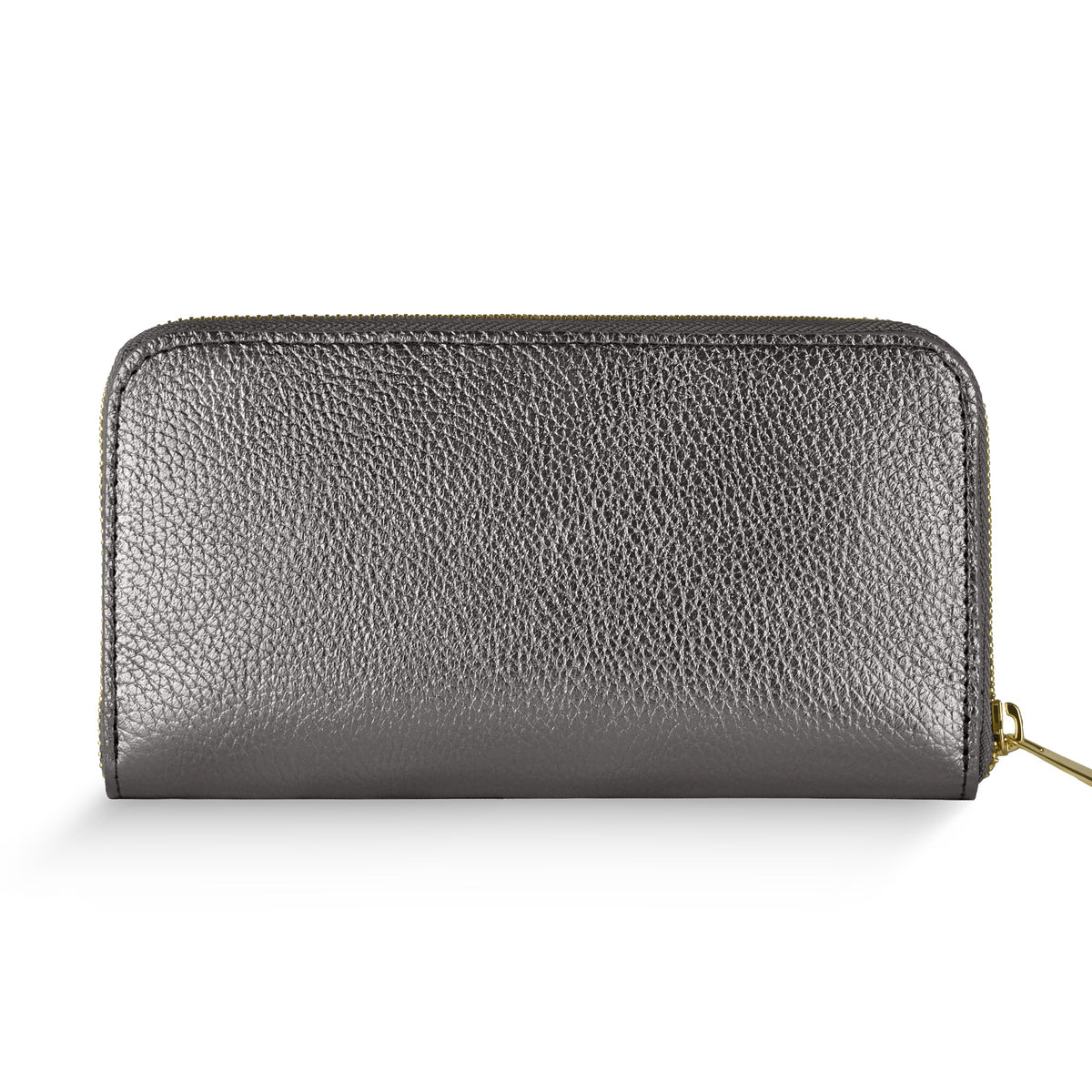 Metallic Calf Leather Wallet