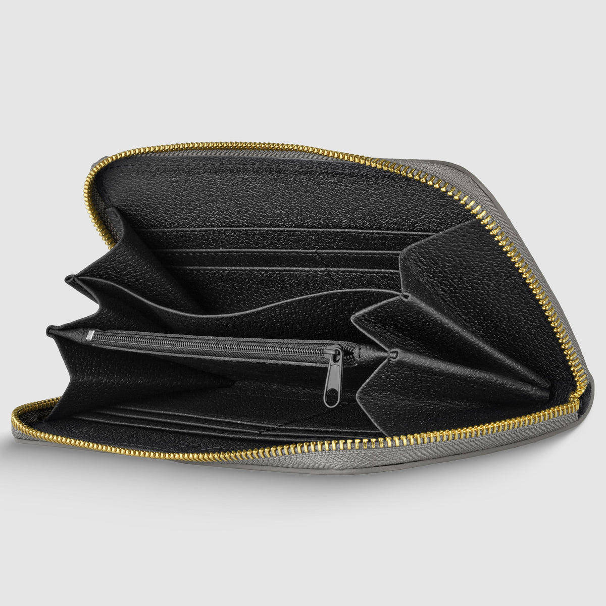 Metallic Calf Leather Wallet