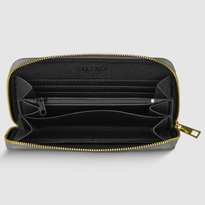 Metallic Calf Leather Wallet