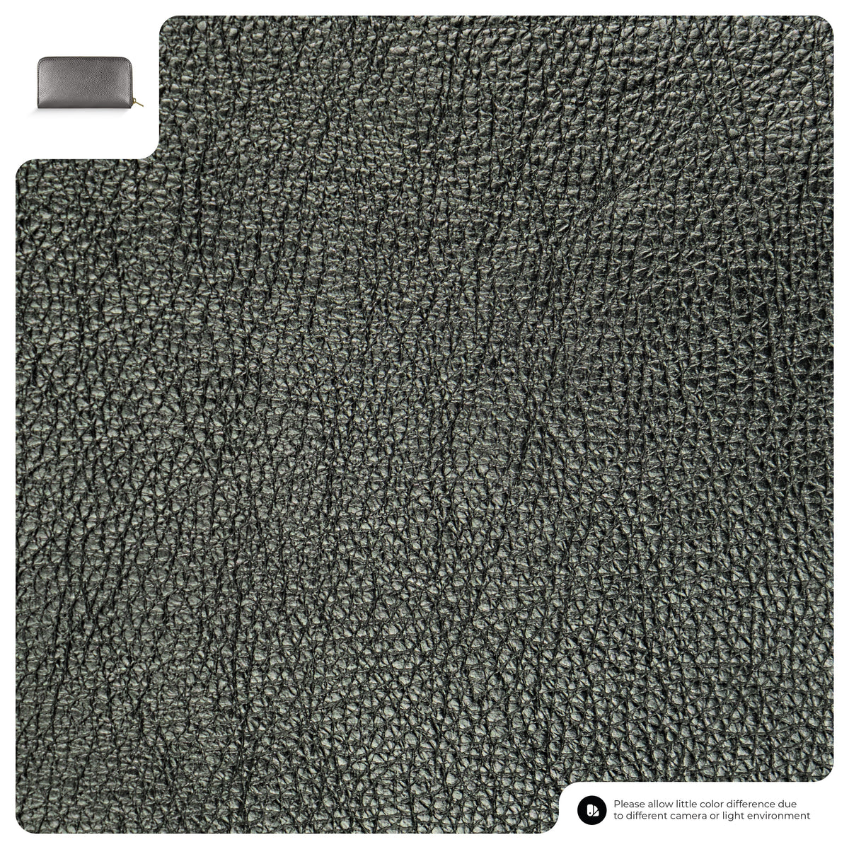 Metallic Calf Leather Wallet