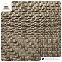 Grid Metallic Suede Leather Crossbody Bag