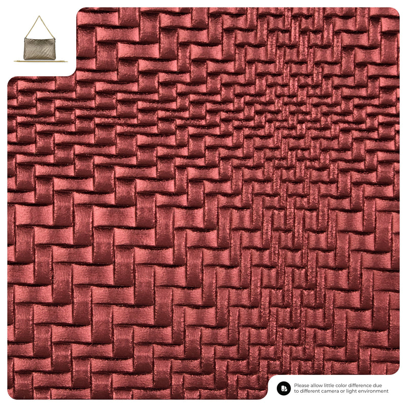 Grid Metallic Suede Leather Crossbody Bag