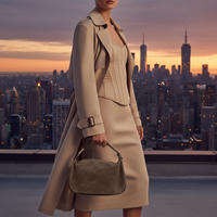 Suede Leather Crossbody Bag