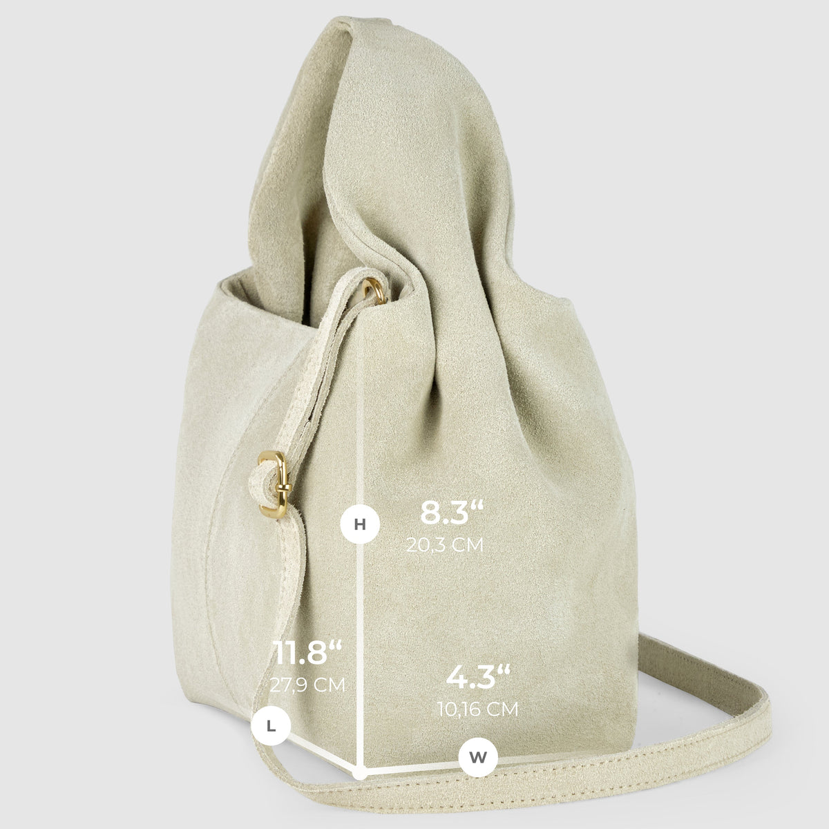 Suede Leather Shoulder Bag