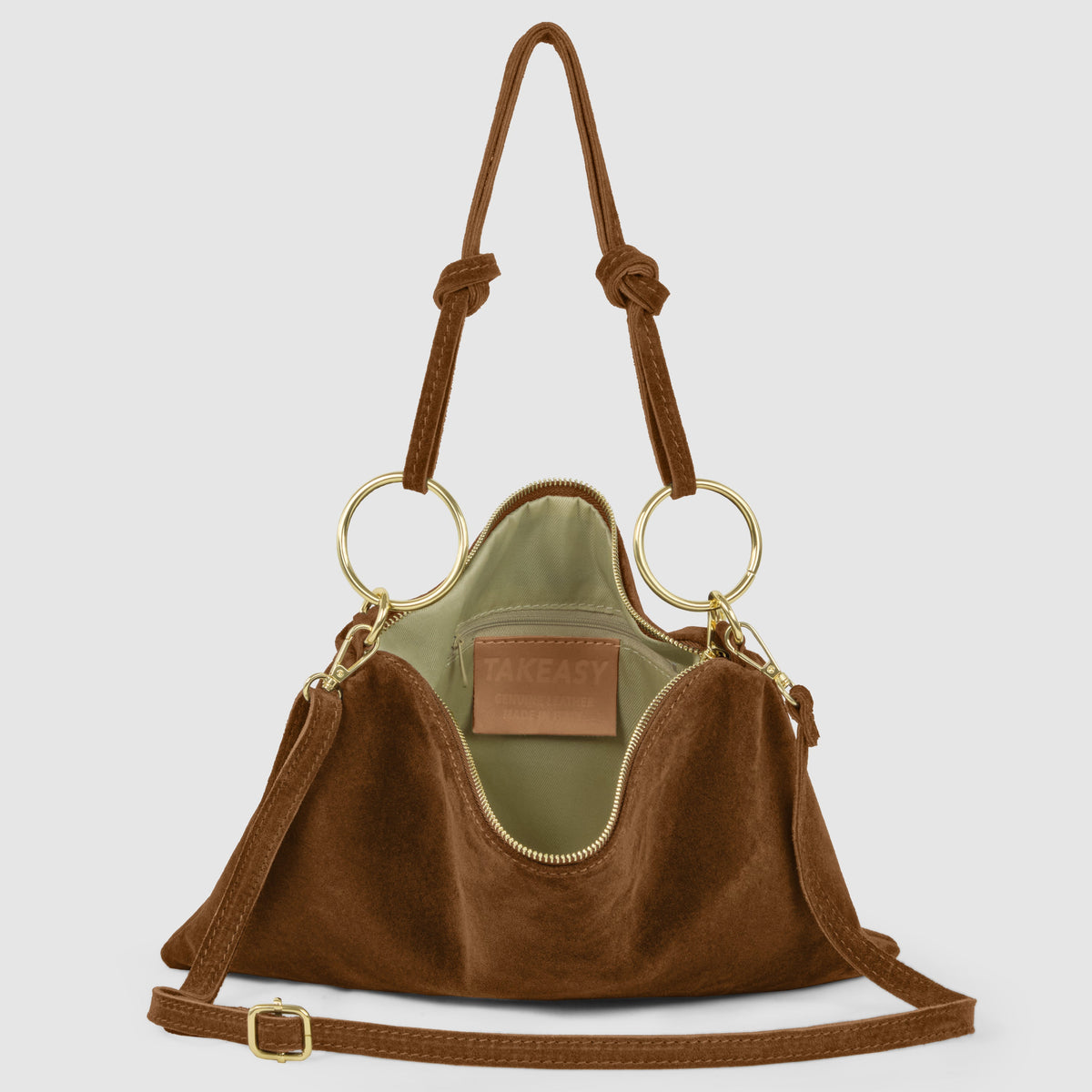 Suede Leather Shoulder Bag