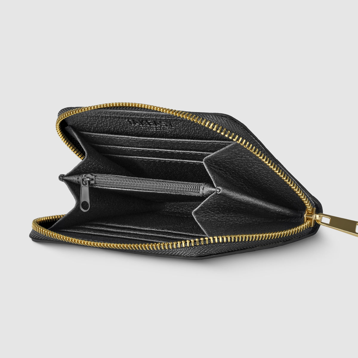 Weave Metallic Suede Leather Wallet