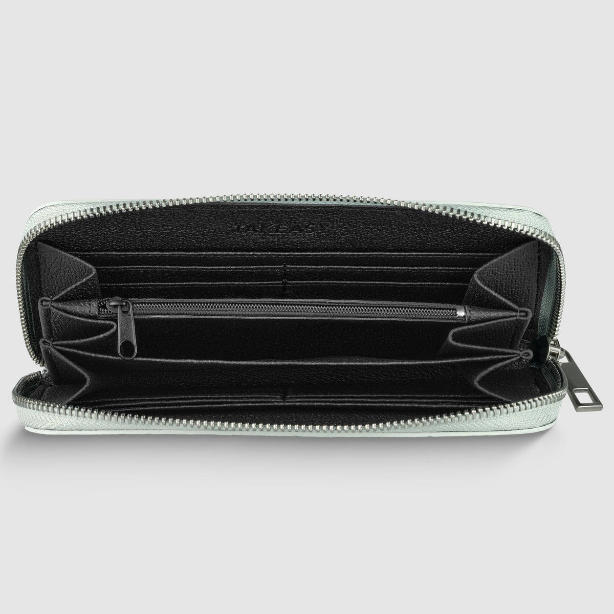 Weave Metallic Suede Leather Wallet