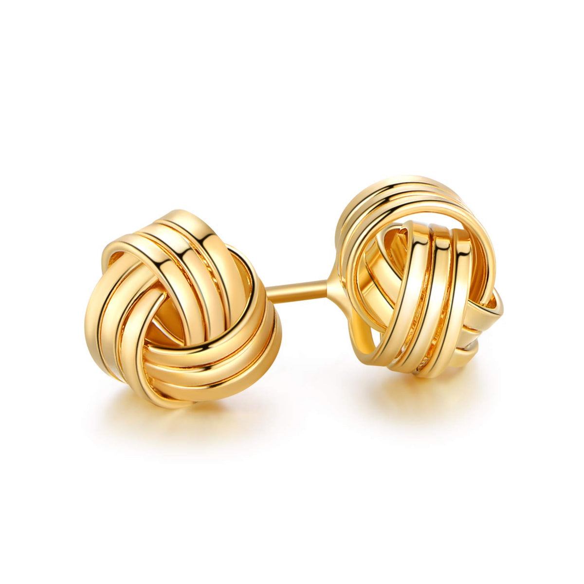 Aretes Kay Knot - Chapados en Oro 18K
