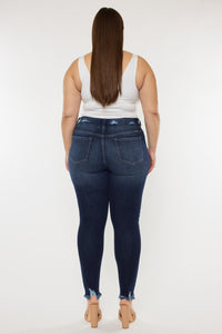 Cat's Whiskers Raw Hem High Waist Jeans