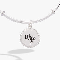 Wife 'True Love Stories Never Have Endings' Charm Bangle
