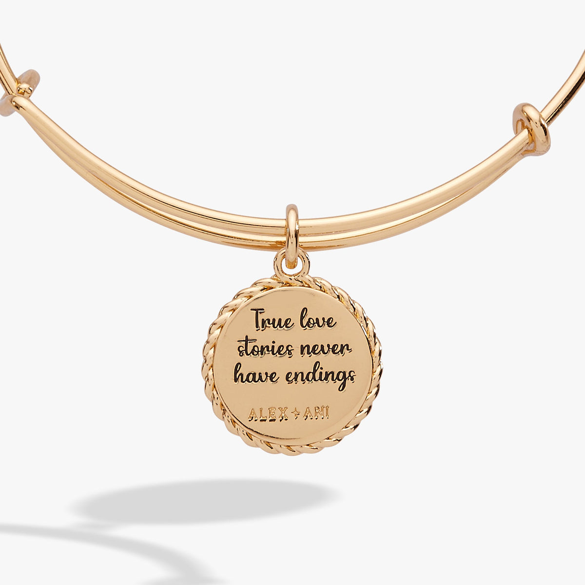 Wife 'True Love Stories Never Have Endings' Charm Bangle