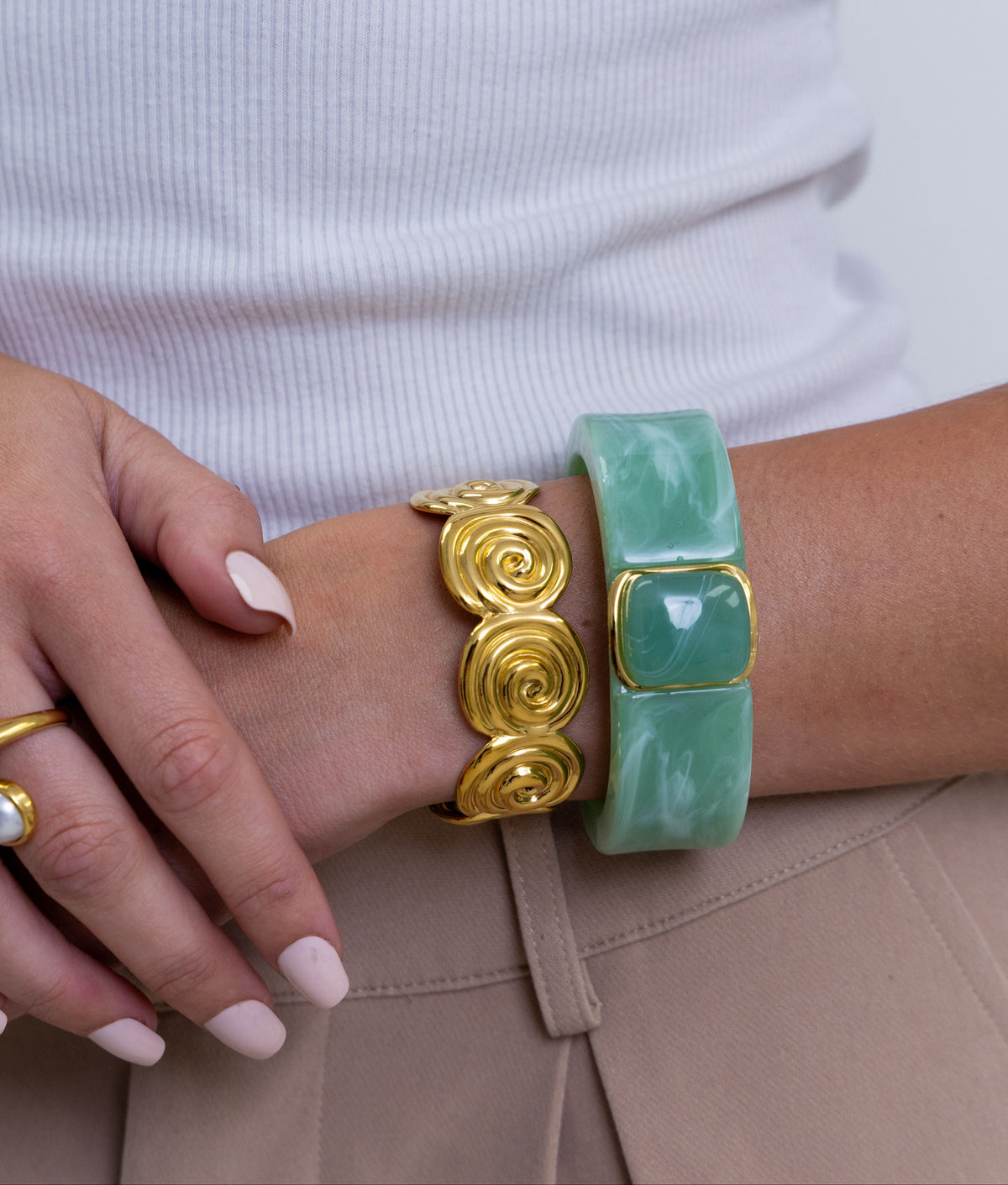 Izzy Swirl Cuff - The GlamBox Jewels Boutique