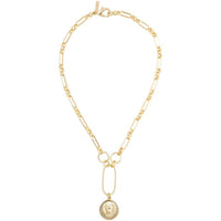 Zoe Lion Medallion Lariat