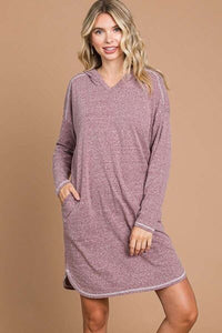 Culture Code Hooded Sweater Dress
