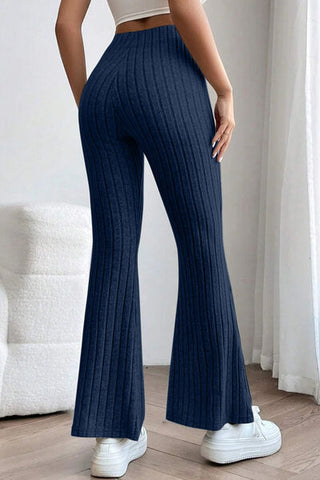 Basic Bae Ribbed High Waist Flare Pants