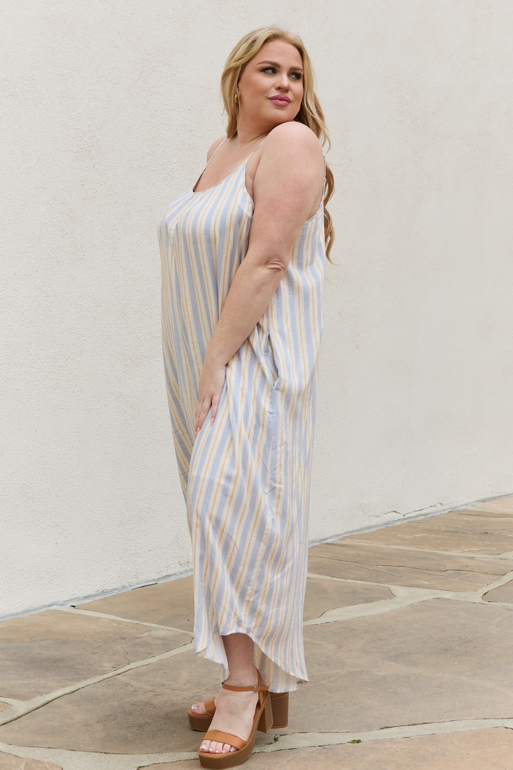 HEYSON Multi Color Striped Jumpsuit with Pockets