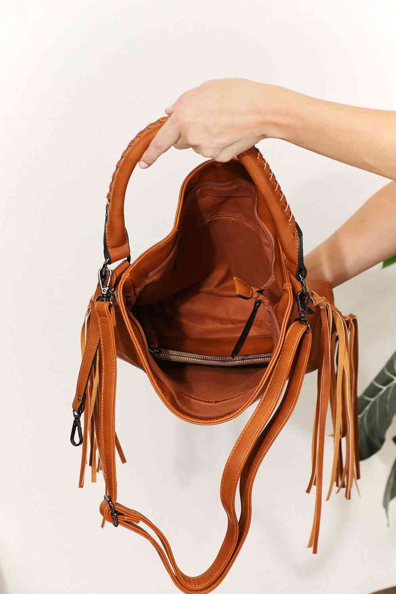 SHOMICO Fringe Detail Shoulder Bag