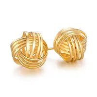 Kay Knot Earrings - 18K Gold-Plated - The GlamBox Jewels Boutique