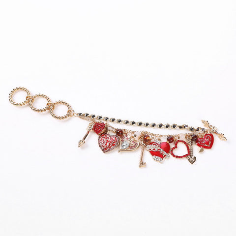 Sweetheart's Love Charm Bracelet