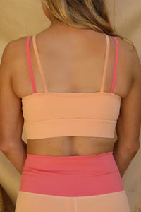 Casual Colorblock Sports Bra and Legging Set - The GlamBox Jewels Boutique