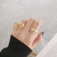 Wide Band Silver Adjustable Ring