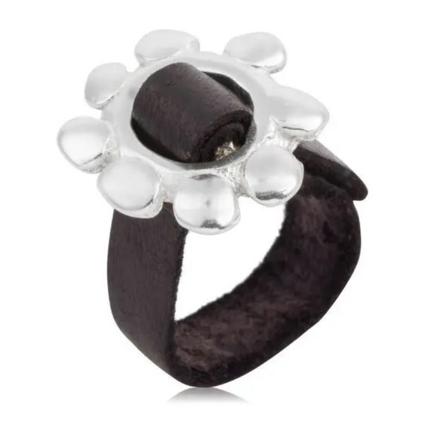 Flor Buckle Leather Ring - The GlamBox Jewels Boutique