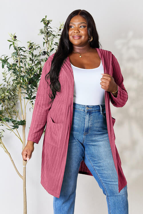 Basic Bae Ribbed Cardigan