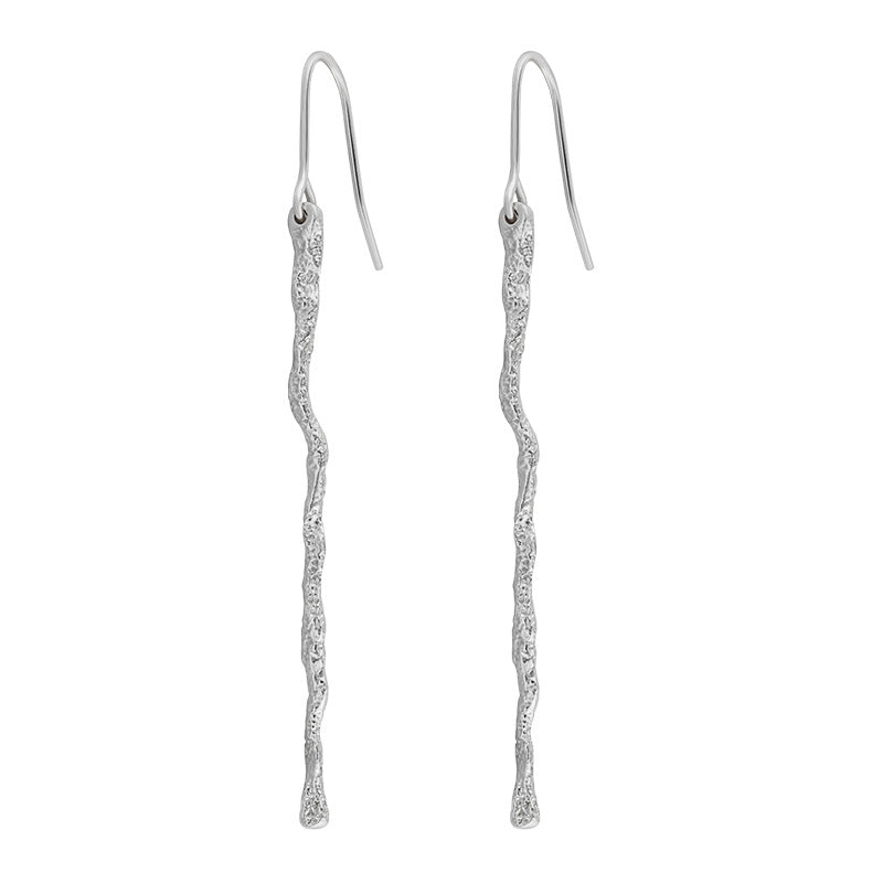 Silver Branch Dangling Earrings