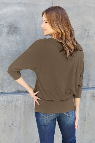 Basic Bae Batwing Sleeve Blouse