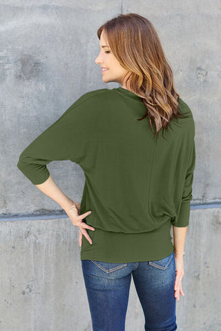 Basic Bae Batwing Sleeve Blouse