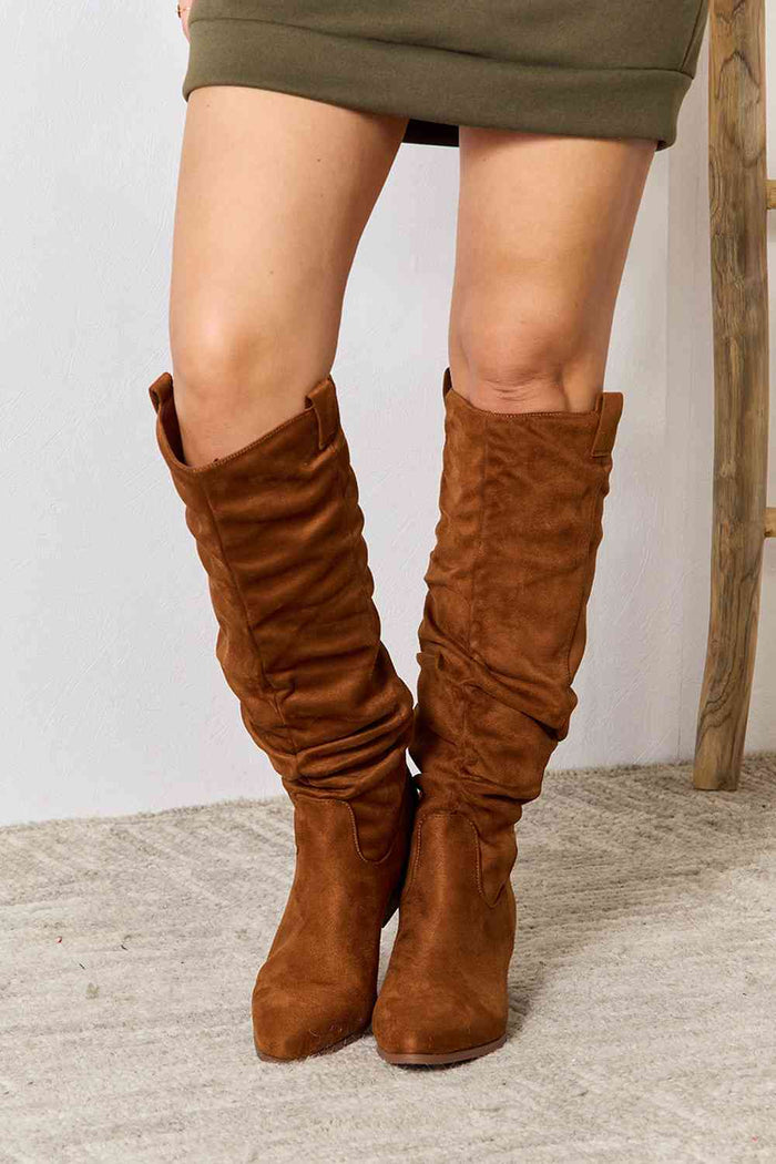 East Lion Corp Block Knee High Boots