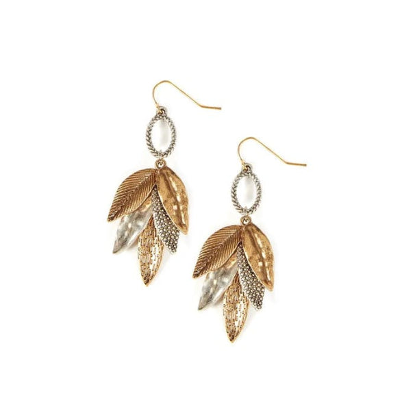 Vintage Leaves Earrings - The GlamBox Jewels Boutique