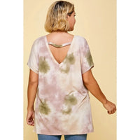 Tie Dye V NeckTop - The GlamBox Jewels Boutique