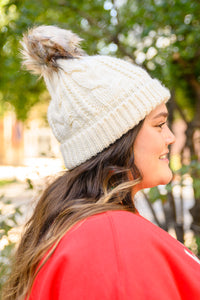 Cable Knit Cuffed Beanie