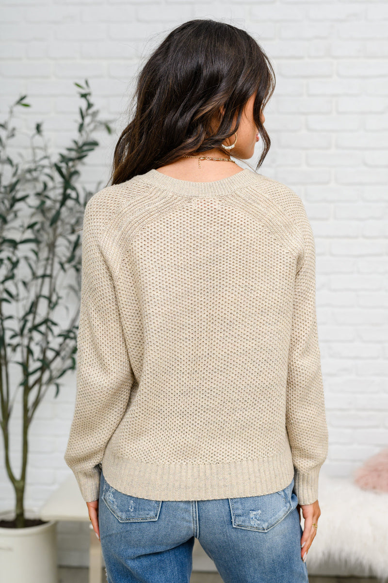 Chai Latte V-Neck Sweater
