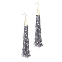 Sequined Tassel Earrings - The GlamBox Jewels Boutique