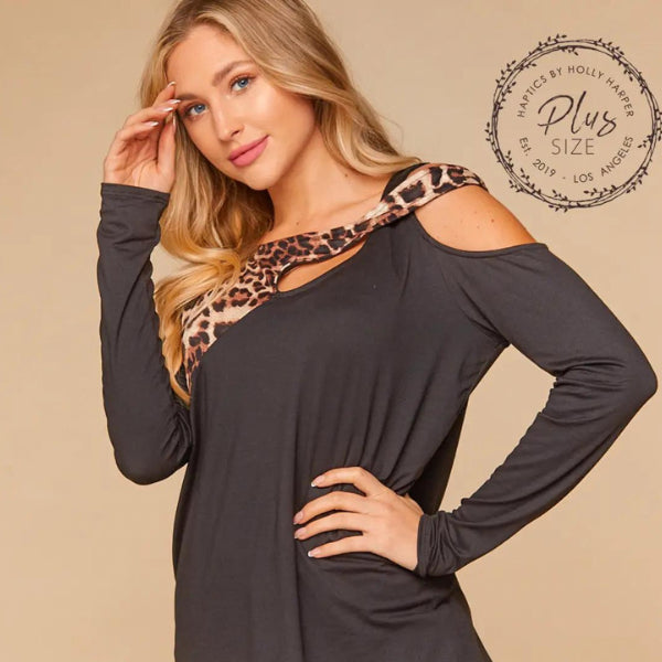 Leopard One Shoulder Top - The GlamBox Jewels Boutique