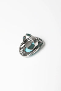 Oblong Turquoise Ring - The GlamBox Jewels Boutique