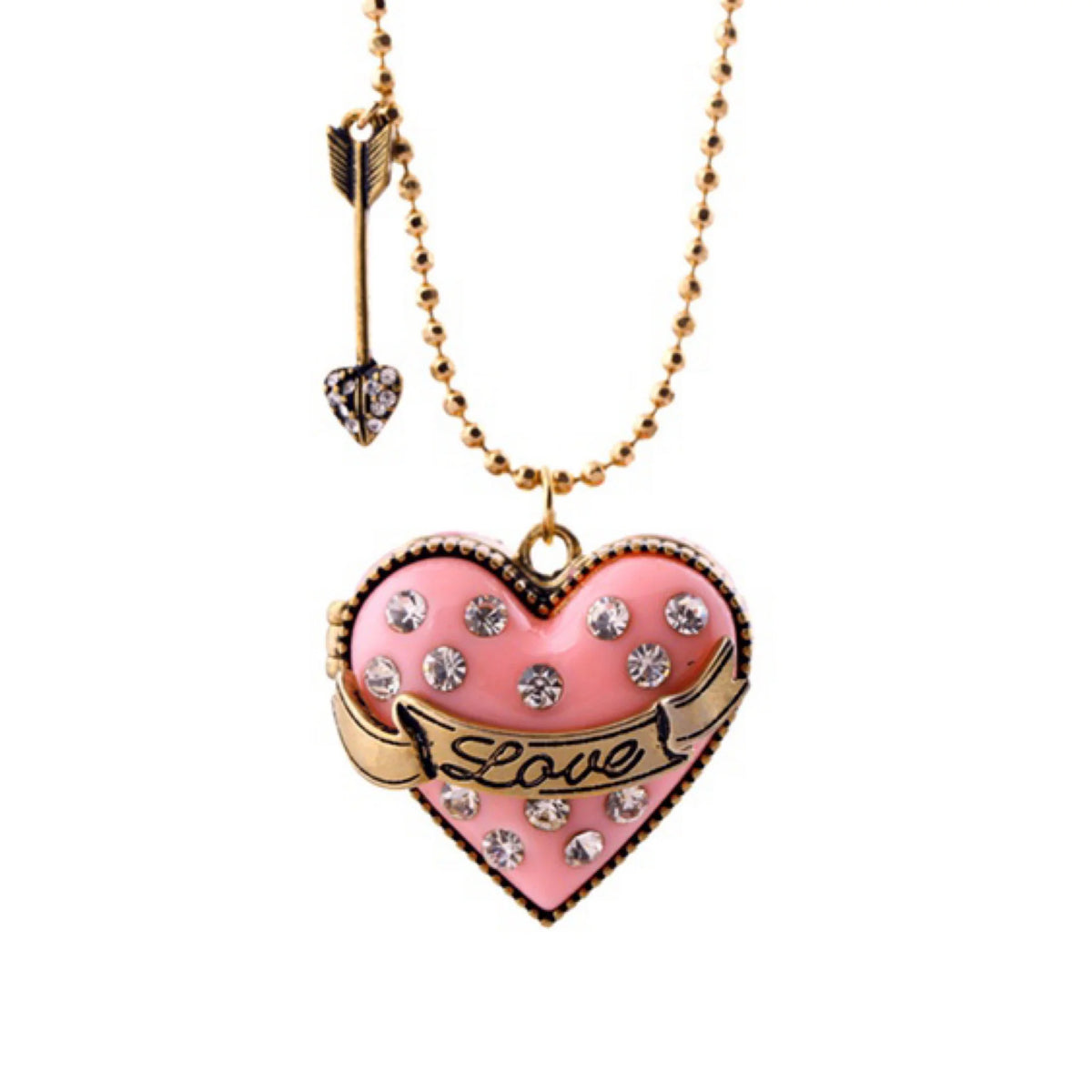Cupid's Love Locket w/ chain - The GlamBox Jewels Boutique