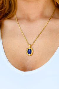 Lovely Lapis Lazuli Pendant Necklace