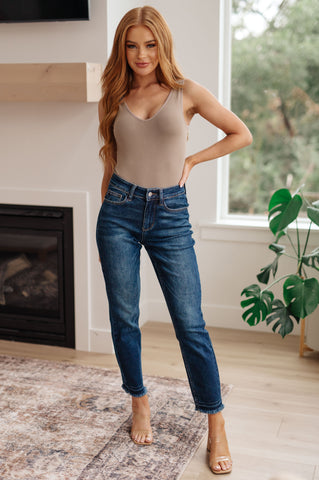 Phillipa High Rise Release Hem Jeans