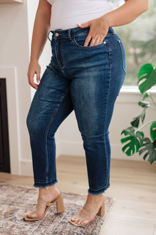 Phillipa High Rise Release Hem Jeans