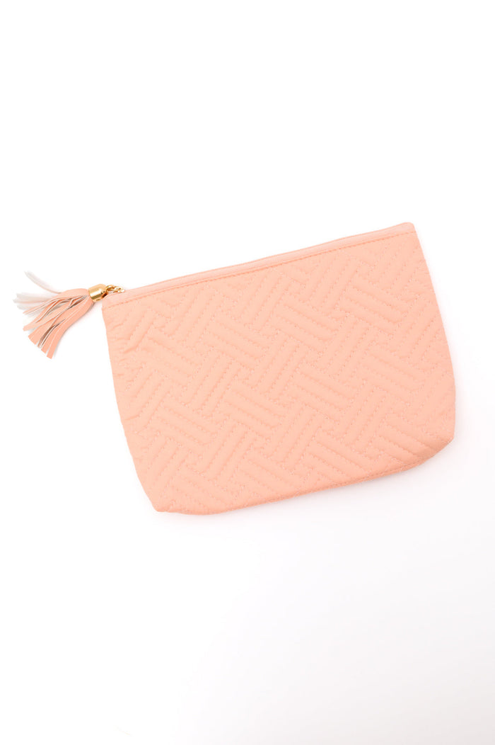 Quilted Travel Zip Pouch