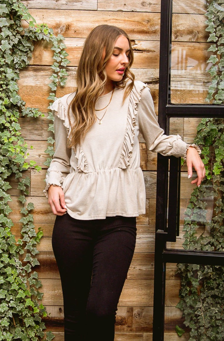 Sweet Confession Top In Seashell - The GlamBox Jewels Boutique